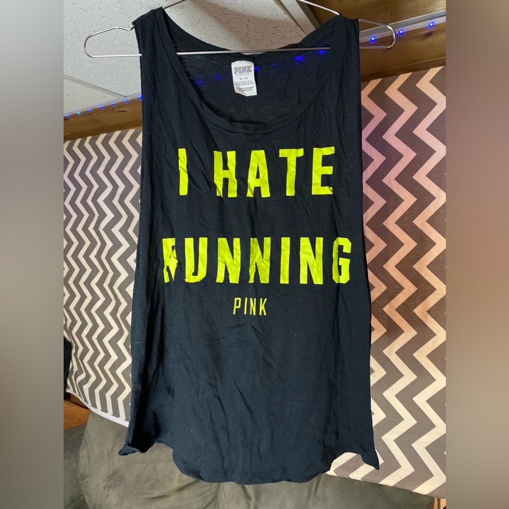 PINK - Medium I hate running tank